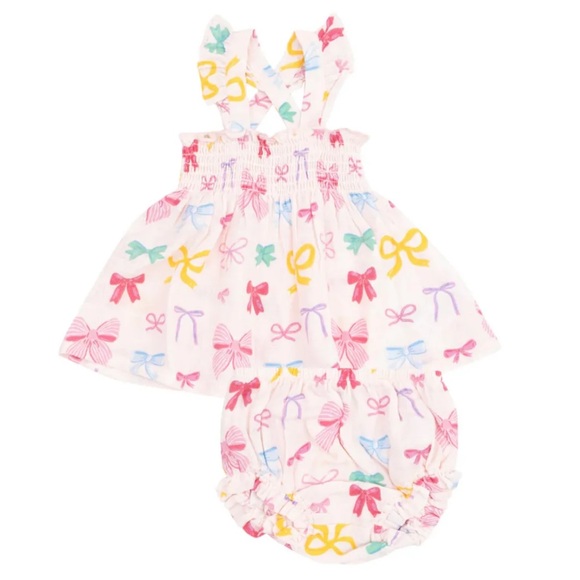 Angel Dear Other - NWT Angel Dear Colorful Bow Print Set